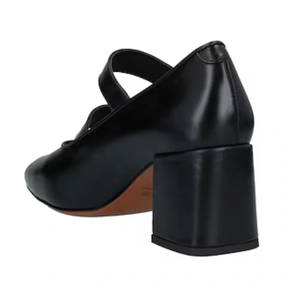 Maje Black Mary Jane Block Heel Shoes size 6 NWT - Picture 3 of 14